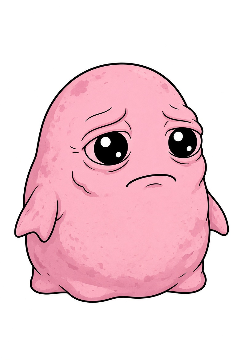 Classic Blorp looking softly concerned